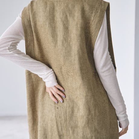 TODAYFUL トゥデイフル / LIFE's ライフズ / Asymmetry Linen Vest アシンメトリーリネンベスト / 12310103 吉田怜香