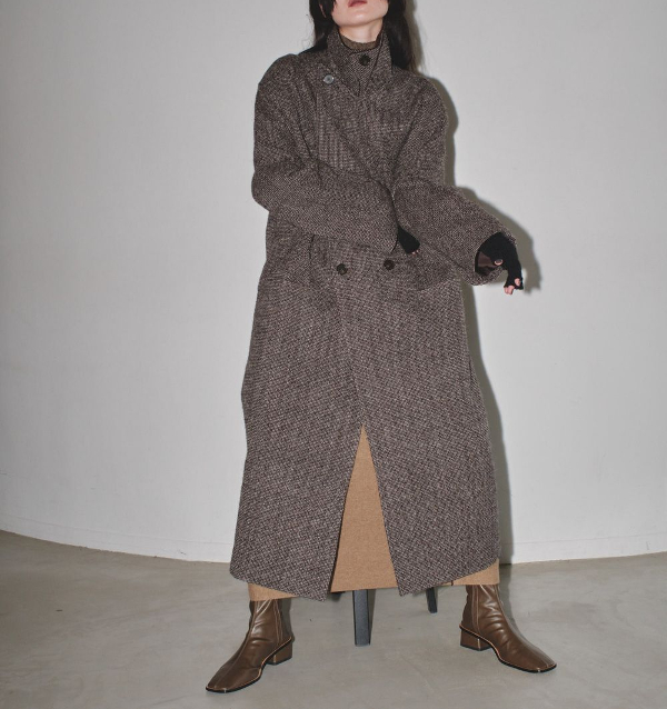 TODAYFUL ダブルカラーツイードコート 36inch TODAYFUL トゥデイフル / Doublecollar Tweed Coat ダブルカラ