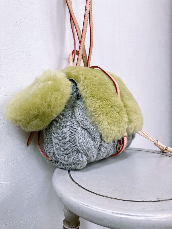 muku ムク NATURAL 831 ムートン リュック バッグ bag | BLUE LOTUS muku ムク NATURAL 831 ムートン リュック バッグ bag | BLUE LOTUS