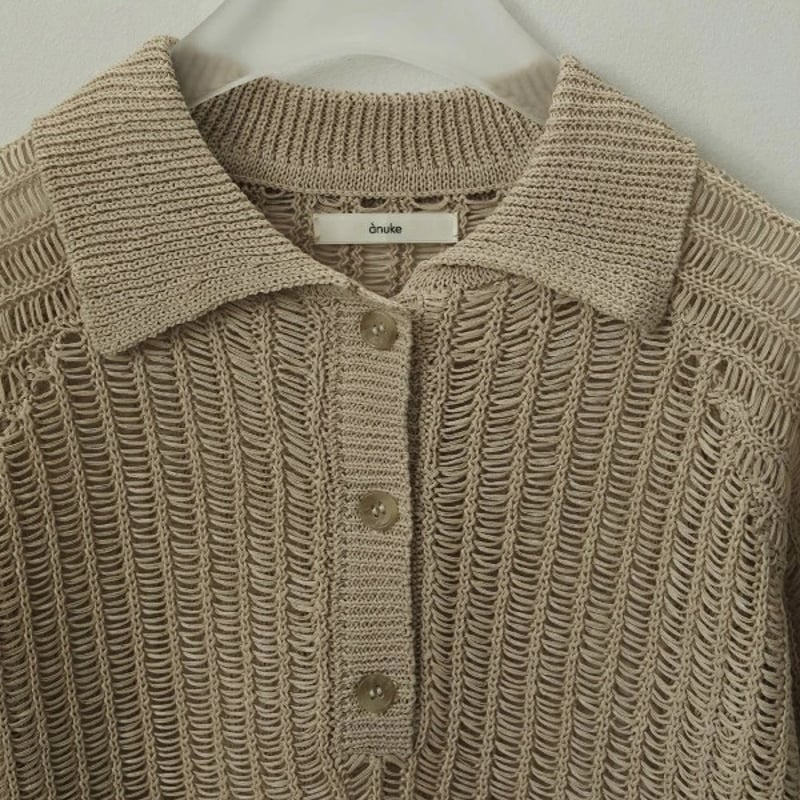 ànuke アンヌーク anuke Mesh Polo Knit メッシュポロニット 6251