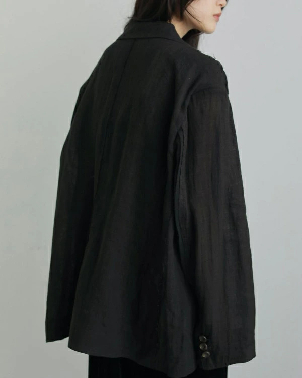 ànuke アンヌーク anuke 秋冬 Linen Sheer Jacket リネンシアージ