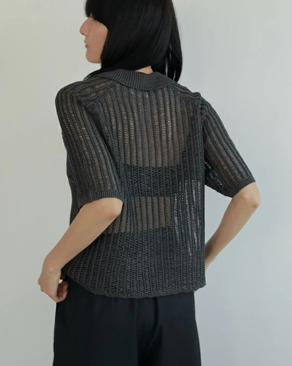 ànuke アンヌーク anuke Mesh Polo Knit メッシュポロニット 6251