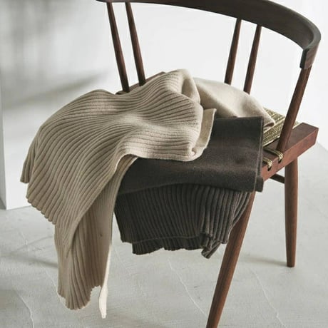 ànuke アンヌーク anuke Rib Knit Stole リブニットストール 62521017 船曳ひろみ