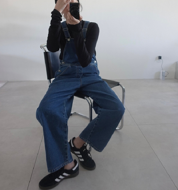 anuke アンヌーク　デニム　オーバーオール　size36 anuke アンヌークデニムオーバーオールsize36
