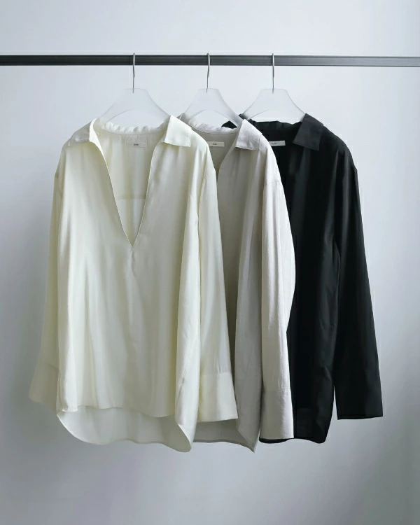 ànuke アンヌーク anuke Skipper Sheer Shirts スキッパーシアー