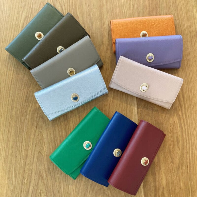 HASHIBAMI ハシバミ / Gem Stone Long Wallet 【天然石 ロング...