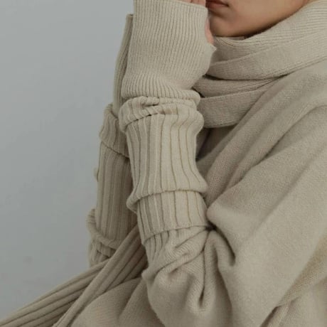 ànuke アンヌーク anuke Rib Knit Stole リブニットストール 62521017 船曳ひろみ