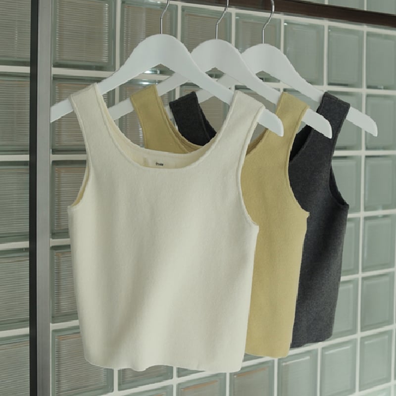 ànuke アンヌーク anuke / Cropped Knit Tanktop クロップドニ ànuke アンヌーク anuke / Cropped Knit Tanktop クロップドニ