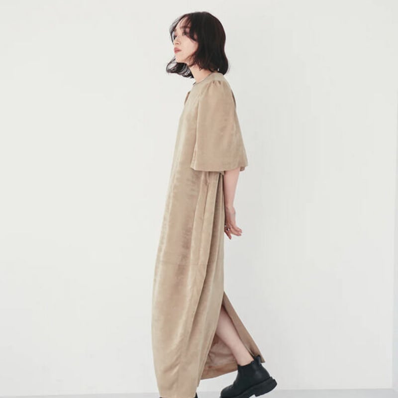Hella ヘラ / VINTAGE SATIN COCOON DRESS ヴィンテージサテン Hella ヘラ / VINTAGE SATIN COCOON DRESS ヴィンテージサテン