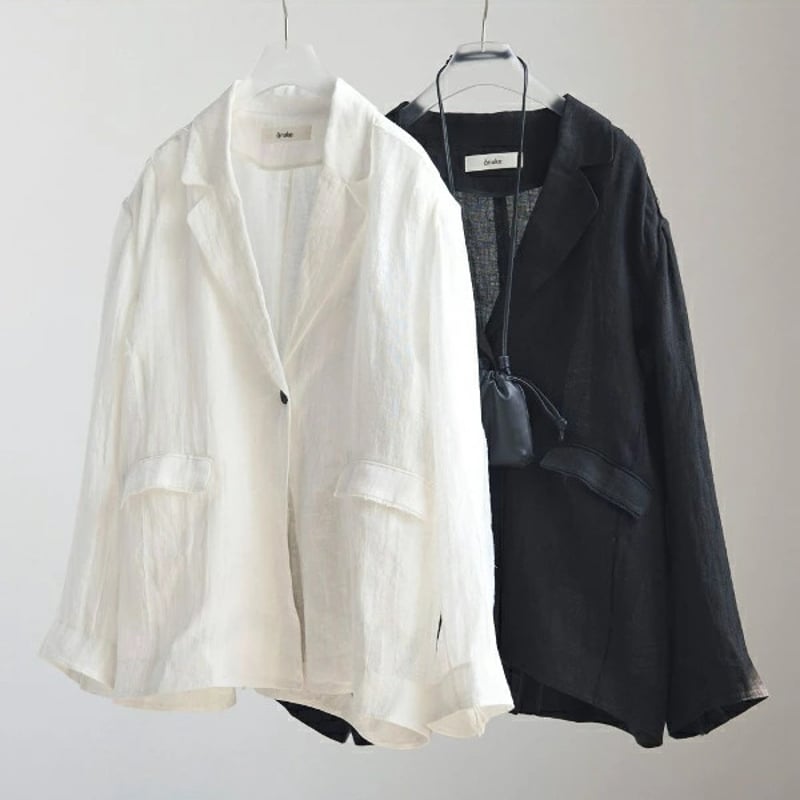 新品 anuke アンヌーク リネン シアー ジャケット ànuke アンヌーク anuke 秋冬 Linen Sheer Jacket リネンシアージ
