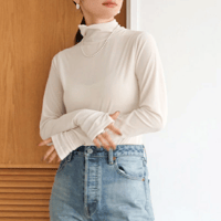 Ungrid アングリッド シアーベロアハイネックロングスリーブTee 112452723301