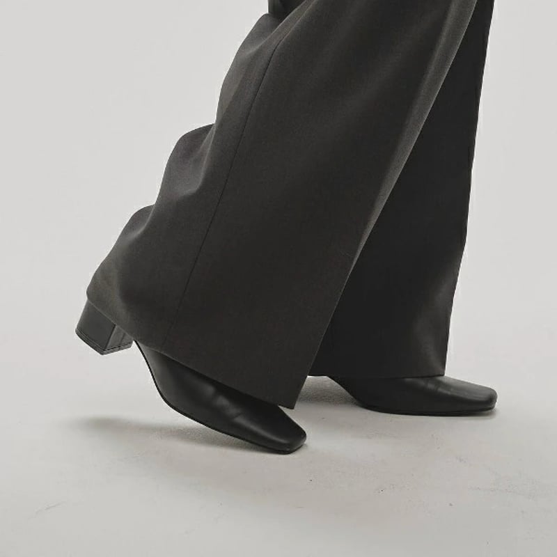 TODAYFUL トゥデイフル Squaretoe Leather Sabot スクウェアトゥ