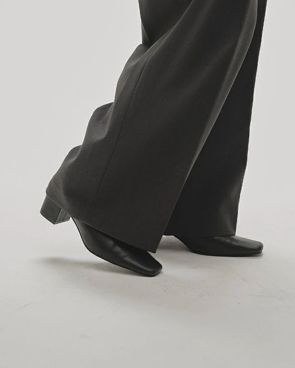 TODAYFUL トゥデイフル Squaretoe Leather Sabot スクウェアトゥ