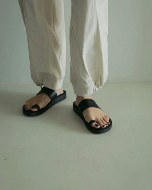ànuke アンヌーク anuke Ecoleather Belt Sandals エコレザー