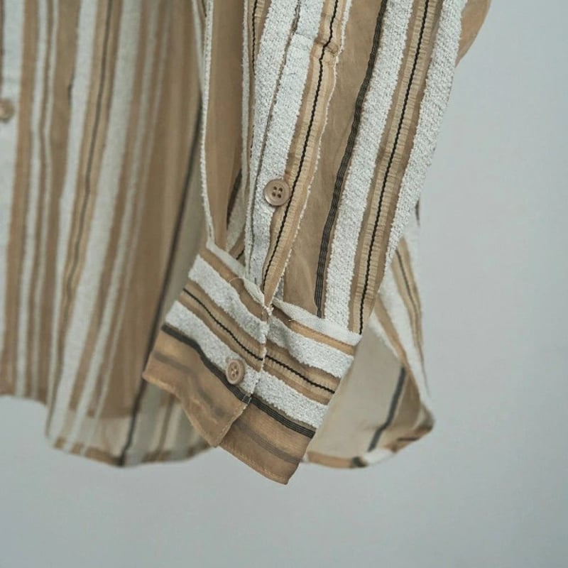 ànuke アンヌーク anuke 秋冬 Sheer Stripe Shirts シアーストラ