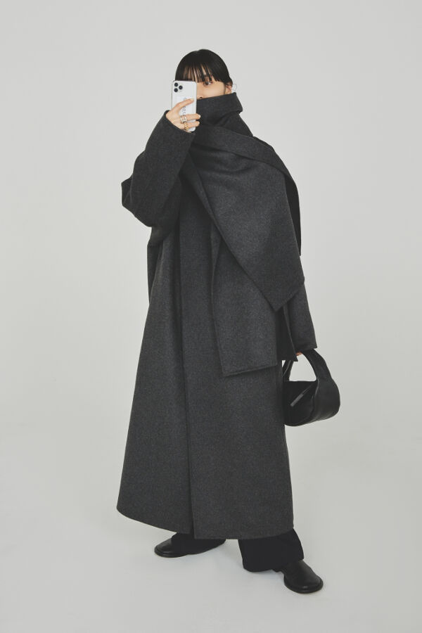 Todayful stole wool coat 38 Auralee 1LDK