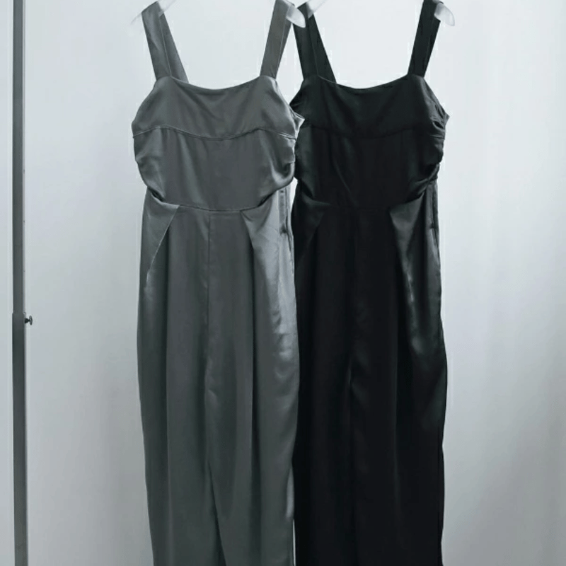 ànuke アンヌーク anuke Satin Tuck Combinaison サテンタック