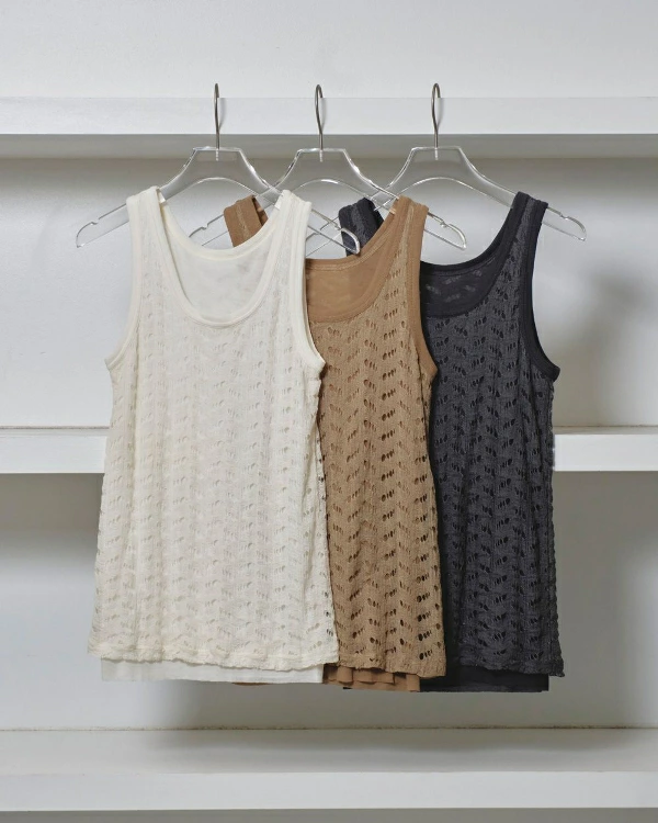 TODAYFUL トゥデイフル Jacquard Sheer Tanktop ジャカードシアー