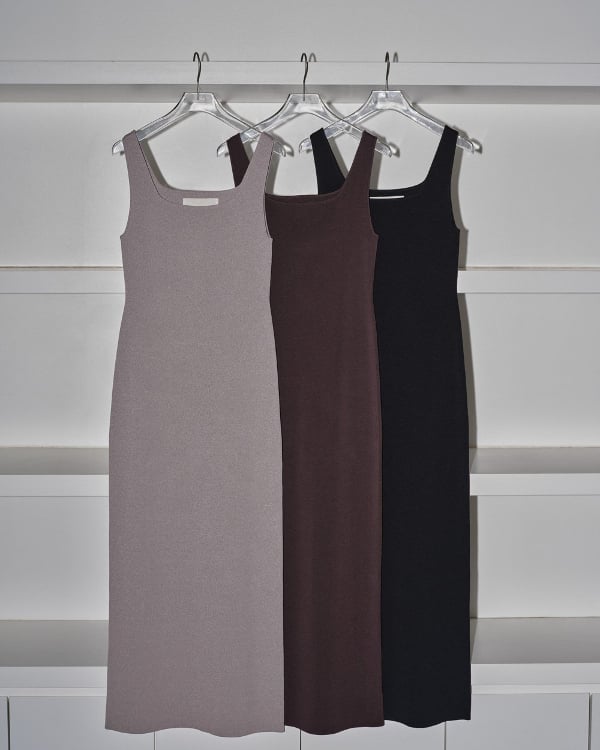 TODAYFUL トゥデイフル / Squareneck Knit Dress スクエアネック