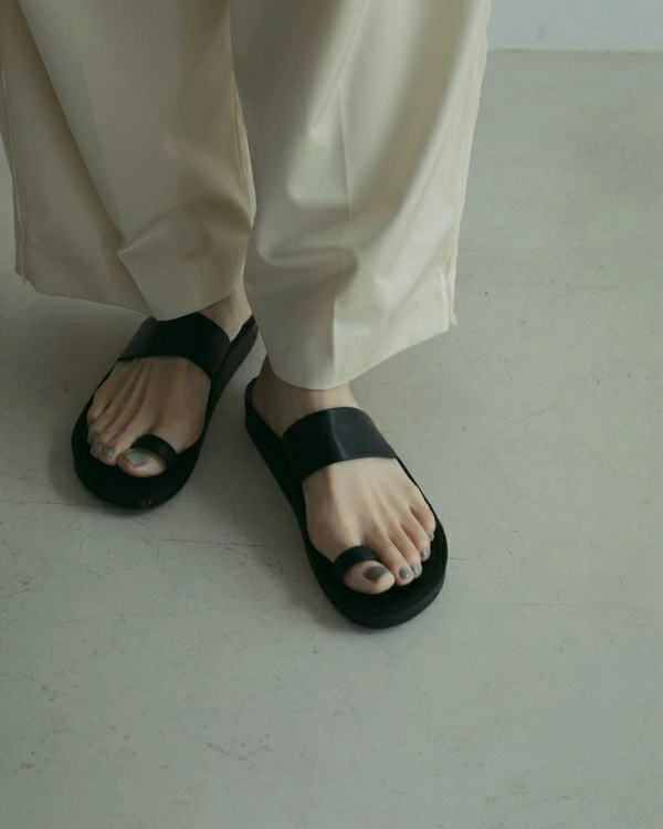 ànuke アンヌーク anuke Ecoleather Belt Sandals エコレザー