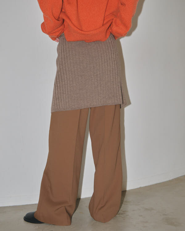 TODAYFUL トゥデイフル LIFE's ライフズ / Knit Layered Trousers ニットレイヤードトラウザーズ /  12320713 吉田怜香BLK パンツ