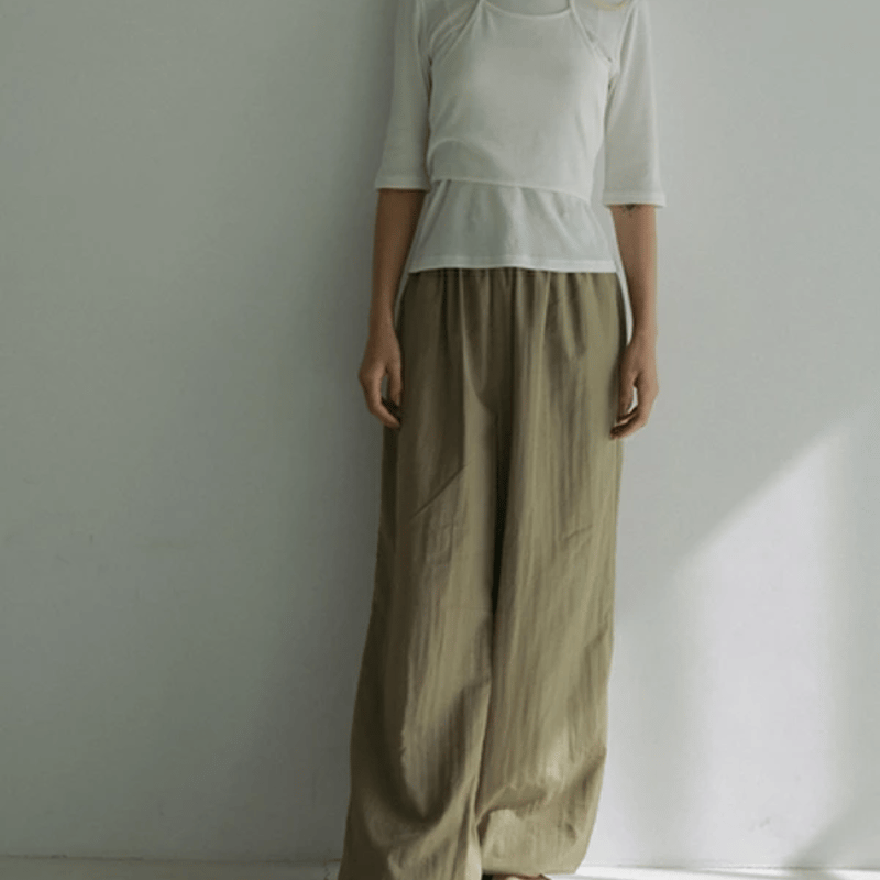 ànuke アンヌーク anuke Nylon Volume Pants ナイロンボリューム