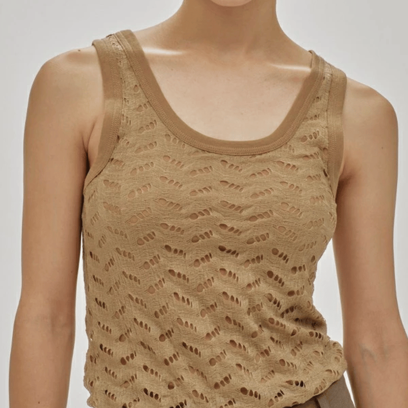 TODAYFUL トゥデイフル Jacquard Sheer Tanktop ジャカードシアー