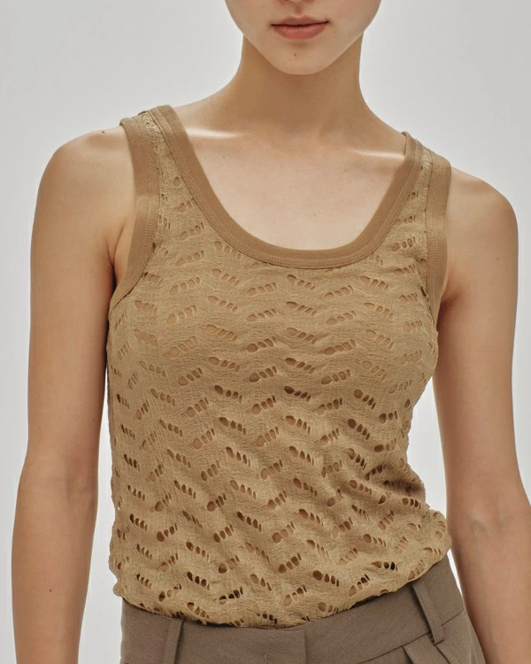 TODAYFUL トゥデイフル Jacquard Sheer Tanktop ジャカードシアー