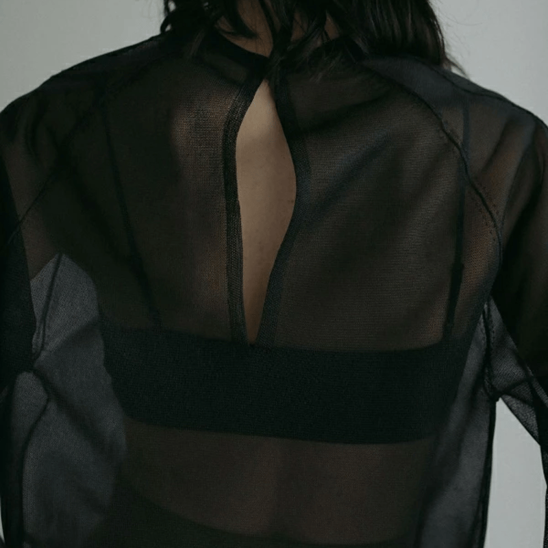 ànuke アンヌーク anuke Volumesleeve Sheer Knit ボリューム