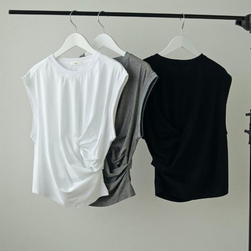 Drape pocket cut tops グレー 36サイズ　チュニック 楽天市場】ベスト 体型カバー ニット チュニック ニットベスト