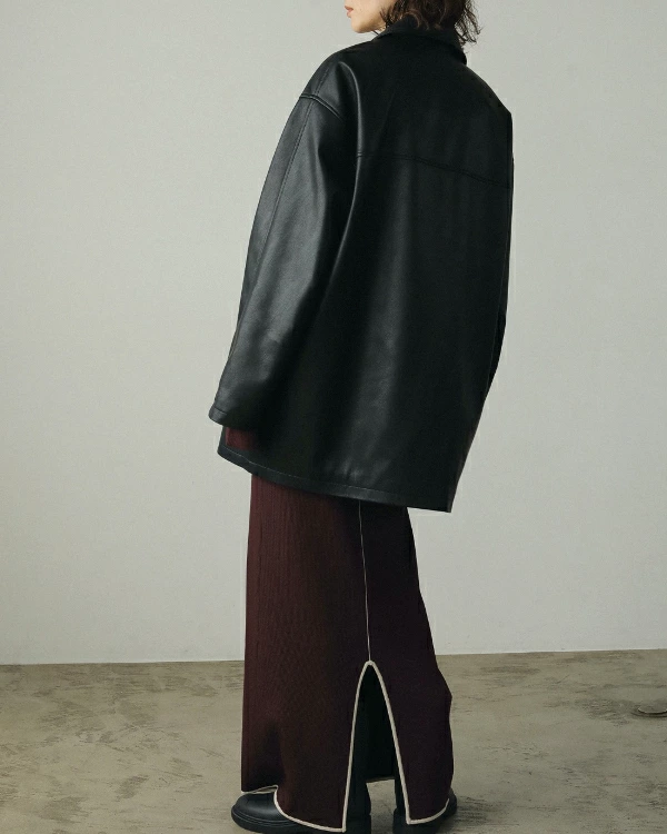 ànuke アンヌーク anuke Ecoleather Over Jacket エコレザーオ