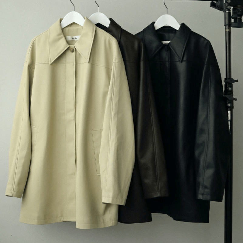 ànuke アンヌーク anuke Ecoleather Over Jacket エコレザーオ ànuke アンヌーク anuke Ecoleather Over Jacket エコレザーオ