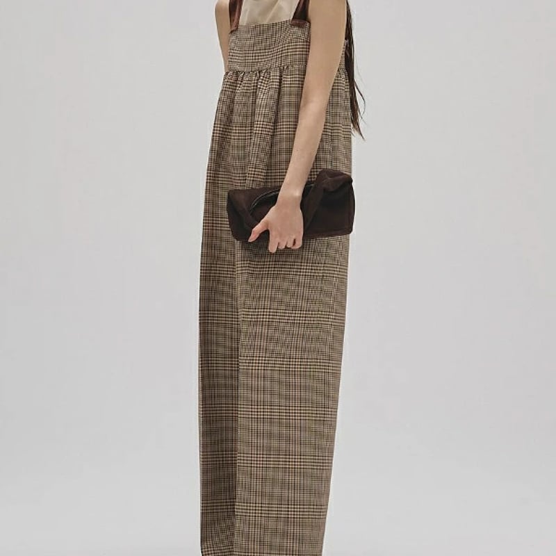 TODAYFUL トゥデイフル Check Wide Combinaison チェックワイドコ