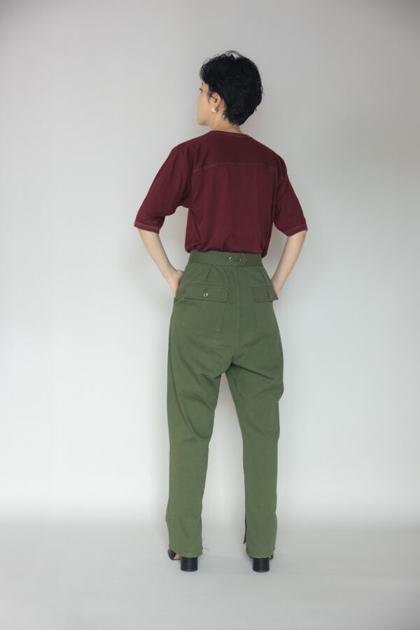 【即納】GLASSY SEA グラッシーシー REMAKE DESIGN MILITARY PANTS リメイクデザインミリタリーパンツ GS23A-004【2023】【AW】【2023秋冬】【2023AW】【入荷】 GLASSY SEA グラッシーシー / REMAKE DESIGN MILITARY PAN