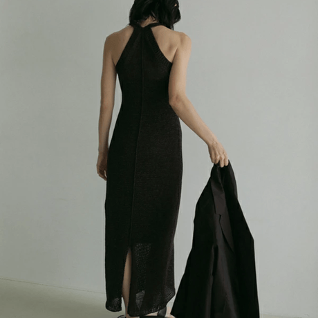 ànuke アンヌーク anuke Strawyarn Knit Onepiece ストローヤーンニットワンピース 62510321 船曳ひろみ