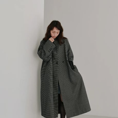 Hella ヘラ tweed long coat ツイードロングコート h253-01