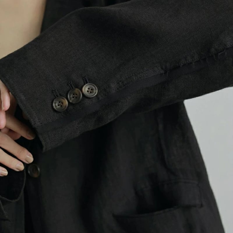 ànuke アンヌーク anuke 秋冬 Linen Sheer Jacket リネンシアージ