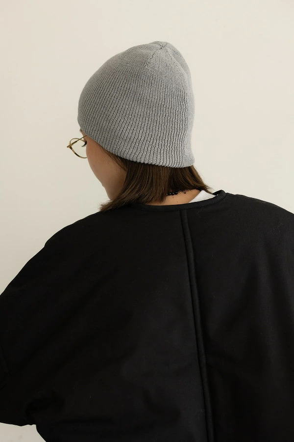 CAVEZA ROSSO カベサロッソ リブニットビーニー A353733 | BLUE LOTUS