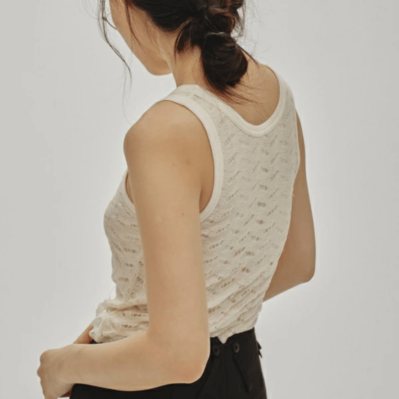 TODAYFUL トゥデイフル Jacquard Sheer Tanktop ジャカードシアー
