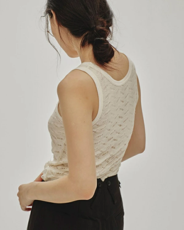 TODAYFUL トゥデイフル Jacquard Sheer Tanktop ジャカードシアー