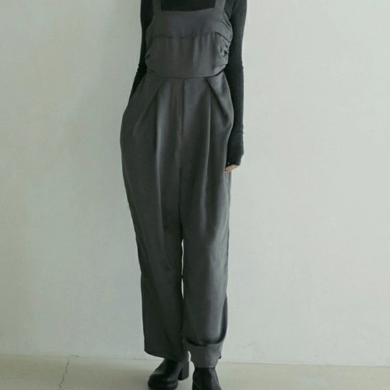 ànuke アンヌーク anuke Satin Tuck Combinaison サテンタック