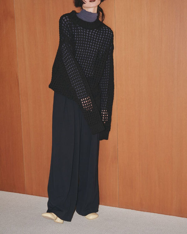 TODAYFUL スクエアメッシュニット 定価¥19,800円 ブラック F TODAYFUL トゥデイフル LIFE's ライフズ / Square Mesh Knit