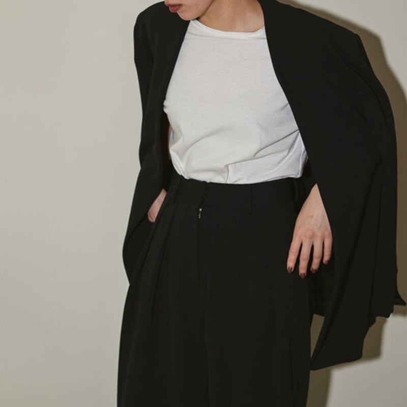 TODAYFUL トゥデイフル / Collarless Twill JK Collarles...