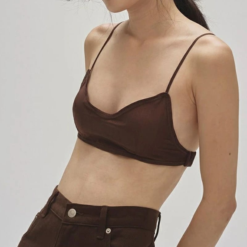TODAYFUL トゥデイフル Cupin Satin Bratop カップインサテンブラトッ