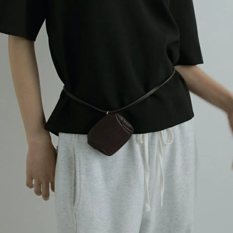 ànuke アンヌーク anuke Ecoleather Waist Pouch エコレザーウェストポーチ 鞄 62521023 船曳ひろみ