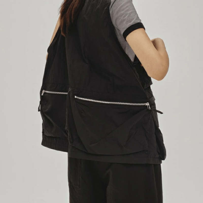 todayful トゥデイフル ナイロンポケットベスト 黒 【公式通販】