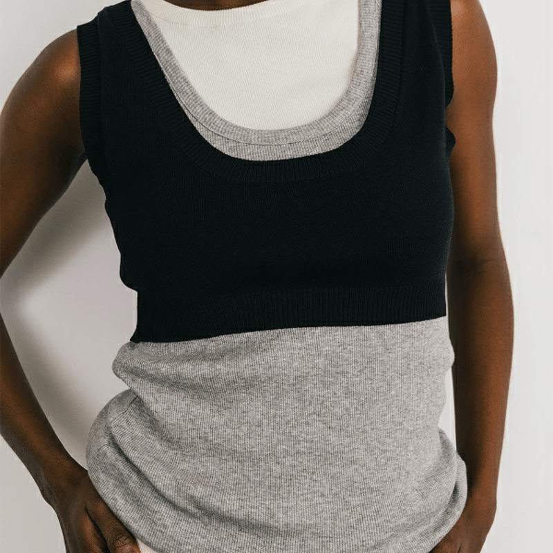 CREDONA ♡ THE LAYERED TANK CREDONA クレドナ THE LAYERED TANK ザレイヤードタンク タンクトップ
