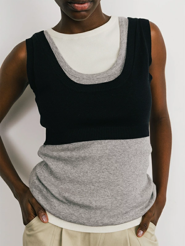 CREDONA ♡ THE LAYERED TANK CREDONA クレドナ THE LAYERED TANK ザレイヤードタンク タンクトップ
