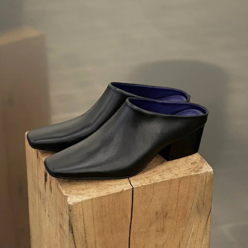 TODAYFUL トゥデイフル Squaretoe Leather Sabot スクウェアトゥ