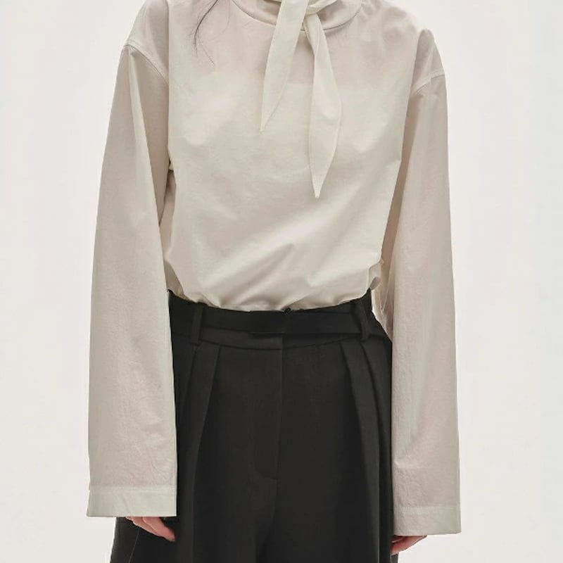 TODAYFUL トゥデイフル Roundhem Tie Blouse ラウンドヘムタイブラウ